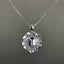 14K GOLD 4.2 CTW NATURAL SAPPHIRE & DIAMOND & FLOWERS RING/PENDANT( WITHOUT CHAIN )