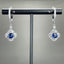 14K GOLD 3.14 CTW NATURAL SAPPHIRE & DIAMOND EARRINGS