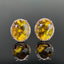 14K GOLD 6.35 CTW NATURAL CITRINE & DIAMOND EARRINGS