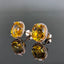 14K GOLD 6.35 CTW NATURAL CITRINE & DIAMOND EARRINGS