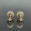14K GOLD 2.92 CTW NATURAL OPAL & SAPPHIRE EARRINGS