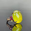 14K GOLD 16.15 CTW NATURAL PREHNITE & RUBY RING