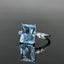 14K GOLD 3.41 CTW NATURAL AQUAMARINE & DIAMOND RING