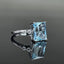 14K GOLD 3.41 CTW NATURAL AQUAMARINE & DIAMOND RING