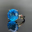 14K GOLD 11.92 CTW NATURAL TOPAZ & DIAMOND RING