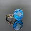 14K GOLD 11.92 CTW NATURAL TOPAZ & DIAMOND RING