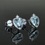 14K GOLD 2.88 CT NATURAL AQUAMARINE & DIAMOND EARRINGS