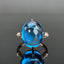 14K GOLD 16.2 CTW NATURAL TOPAZ & DIAMOND RING