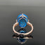 14K GOLD 16.2 CTW NATURAL TOPAZ & DIAMOND RING