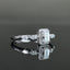 GIA CERTIFIED 14K GOLD 0.78 CTW NATURAL F VS2 EMERALD DIAMOND RING