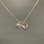 14K GOLD 0.94 CTW NATURAL RUBY & SAPPHIRE NECKLACE
