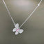 14K GOLD 0.39 CTW NATURAL PINK DIAMOND & DIAMOND & BUTTERFLY NECKLACE