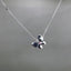 14K GOLD 0.39 CTW NATURAL PINK DIAMOND & DIAMOND & BUTTERFLY NECKLACE