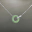 14K GOLD 0.76 CTW NATURAL TSAVORITE & DIAMOND NECKLACE