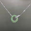 14K GOLD 0.76 CTW NATURAL TSAVORITE & DIAMOND NECKLACE