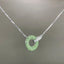 14K GOLD 0.76 CTW NATURAL TSAVORITE & DIAMOND NECKLACE