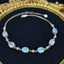 14K GOLD 2.75 CTW NATURAL OPAL & DIAMOND BRACELET