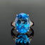 14K GOLD 9.54 CTW NATURAL TOPAZ & DIAMOND RING