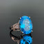 14K GOLD 9.54 CTW NATURAL TOPAZ & DIAMOND RING