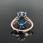 14K GOLD 9.54 CTW NATURAL TOPAZ & DIAMOND RING