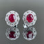 14K GOLD 1.14 CTW NATURAL RUBY & DIAMOND EARRINGS