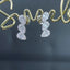 14K GOLD 0.32 CT NATURAL H DIAMOND EARRINGS