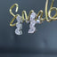 14K GOLD 0.32 CT NATURAL H DIAMOND EARRINGS