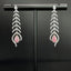 14K GOLD 1.30 CTW NATURAL PINK DIAMOND & DIAMOND EARRINGS