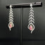 14K GOLD 1.30 CTW NATURAL PINK DIAMOND & DIAMOND EARRINGS