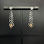 14K GOLD 1.30 CTW NATURAL PINK DIAMOND & DIAMOND EARRINGS