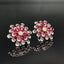 14K GOLD 11.85 CTW NATURAL RUBY & DIAMOND EARRINGS