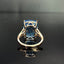 14K GOLD 17.93 CTW NATURAL TOPAZ & DIAMOND RING