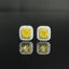 14K GOLD 0.68 CTW NATURAL YELLOW DIAMOND & DIAMOND EARRINGS