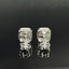 14K GOLD 0.68 CTW NATURAL YELLOW DIAMOND & DIAMOND EARRINGS