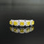 14K GOLD 1.22 CTW NATURAL YELLOW DIAMOND & DIAMOND RING