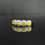 14K GOLD 1.22 CTW NATURAL YELLOW DIAMOND & DIAMOND RING