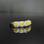 14K GOLD 1.22 CTW NATURAL YELLOW DIAMOND & DIAMOND RING