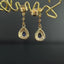 14K GOLD 0.81 CTW NATURAL SAPPHIRE & DIAMOND EARRINGS