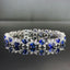 14K GOLD 8.65 CTW NATURAL SAPPHIRE & DIAMOND BRACELET