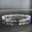 14K GOLD 8.65 CTW NATURAL SAPPHIRE & DIAMOND BRACELET