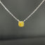 14K GOLD 0.18 CTW NATURAL YELLOW DIAMOND & DIAMOND NECKLACE