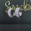 14K GOLD 1.02 CT NATURAL H DIAMOND EARRINGS