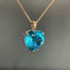 14K GOLD 26.55 CTW NATURAL TOPAZ & DIAMOND PENDANT( WITHOUT CHAIN )