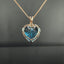 14K GOLD 26.55 CTW NATURAL TOPAZ & DIAMOND PENDANT( WITHOUT CHAIN )