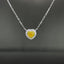 14K GOLD 0.36 CTW NATURAL YELLOW DIAMOND & DIAMOND NECKLACE