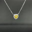 14K GOLD 0.36 CTW NATURAL YELLOW DIAMOND & DIAMOND NECKLACE
