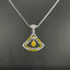 14K GOLD 0.56 CT NATURAL COLOR DIAMOND NECKLACE