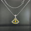 14K GOLD 0.56 CT NATURAL COLOR DIAMOND NECKLACE