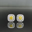 14K GOLD 0.72 CTW NATURAL YELLOW DIAMOND & DIAMOND EARRINGS