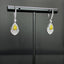14K GOLD 0.90 CTW NATURAL YELLOW DIAMOND & DIAMOND EARRINGS